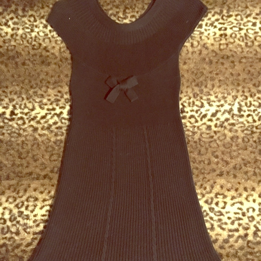 Black sweater dress